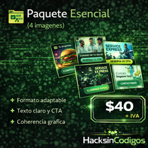 Paquete Esencial (4 imágenes)