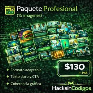 Paquete Profesional (15 imágenes)
