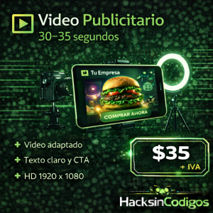 Video Publicitario 30–35 segundos