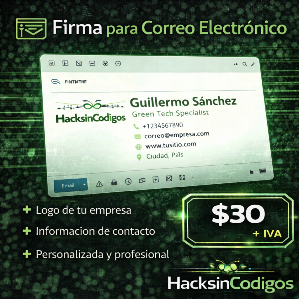 Firma para Correo Electronico